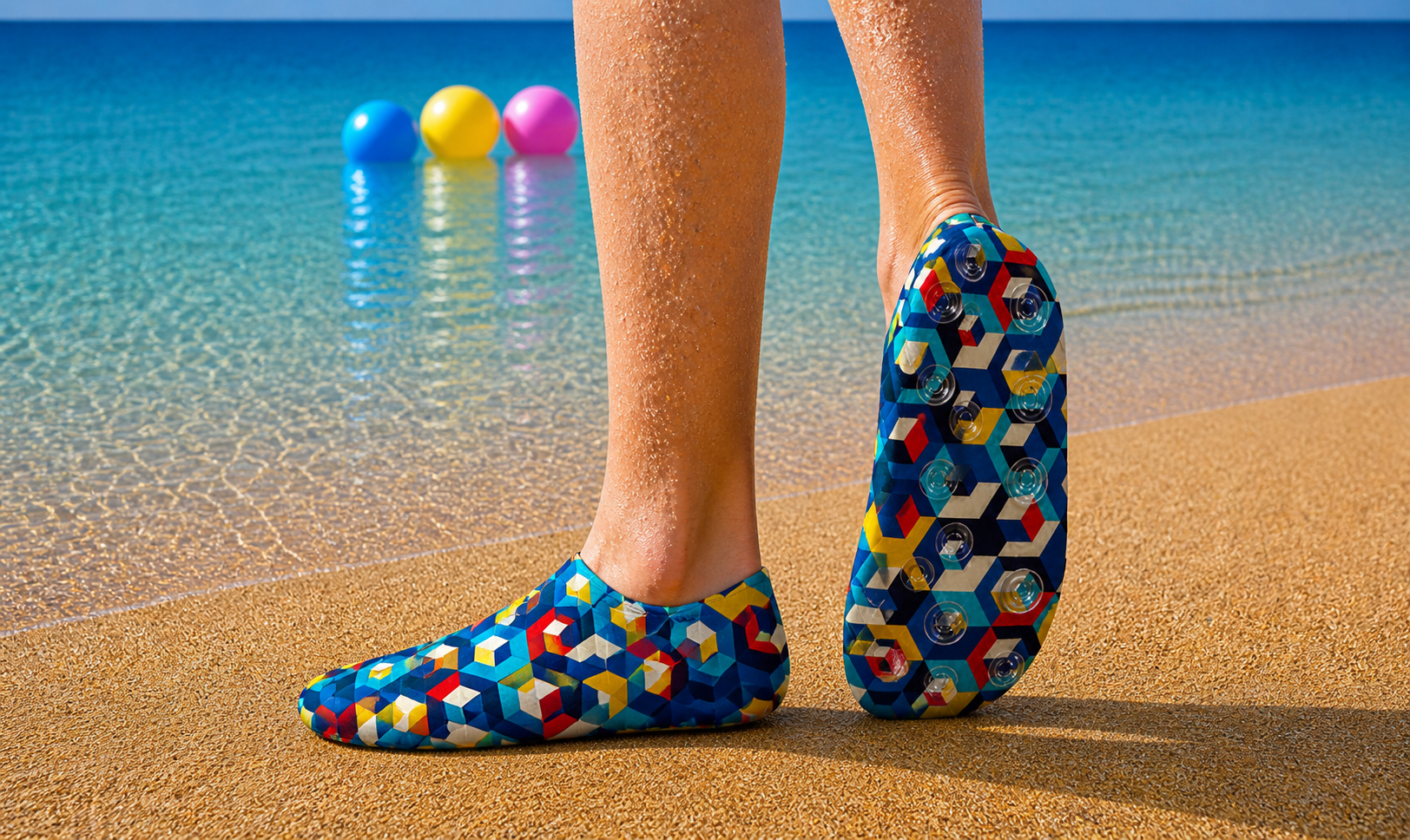 GrippToes Kaymaz Tabanlı Deniz & Havuz Çorabı K2
