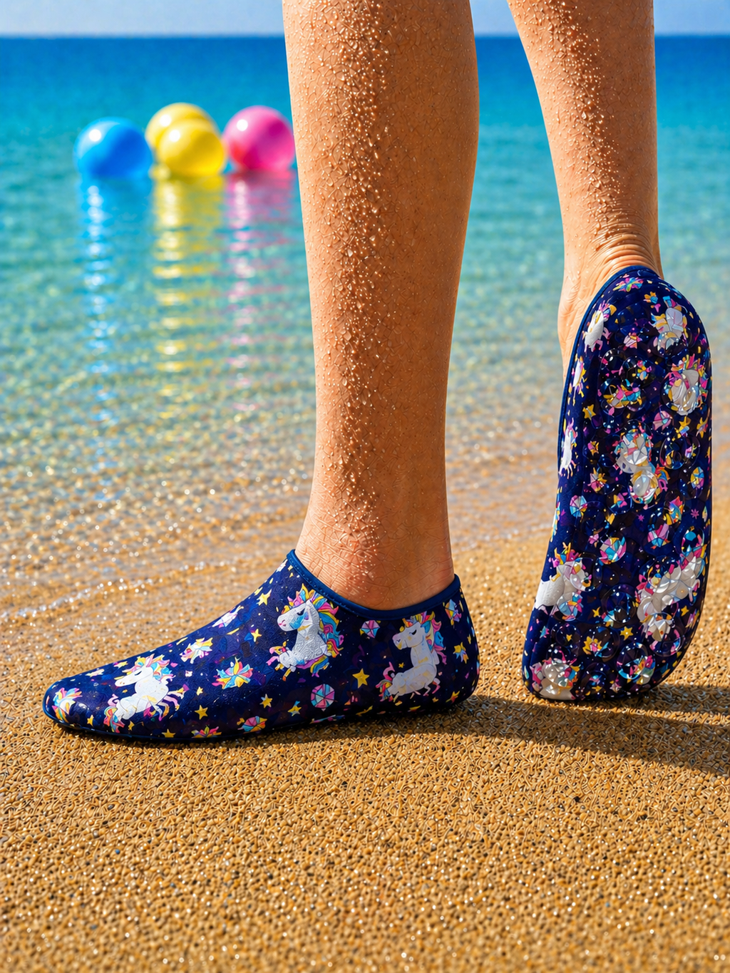 GrippToes Kaymaz Damla Tabanlı Havuz & Deniz Çorabı C1