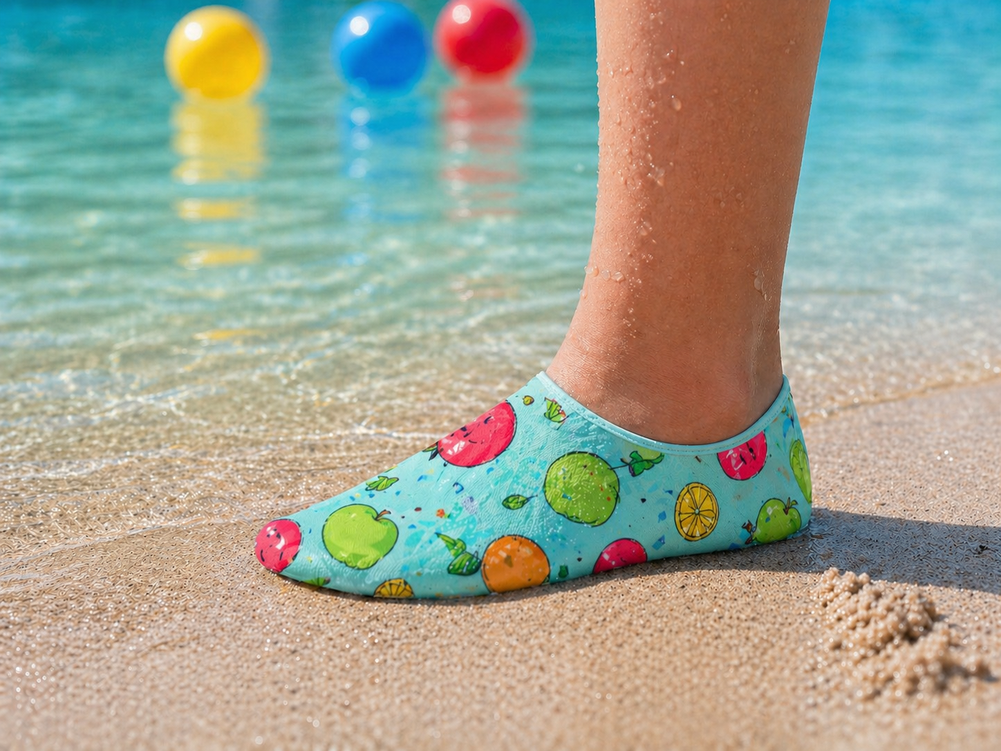 GrippToes Kaymaz Damla Tabanlı Havuz & Deniz Çorabı D1