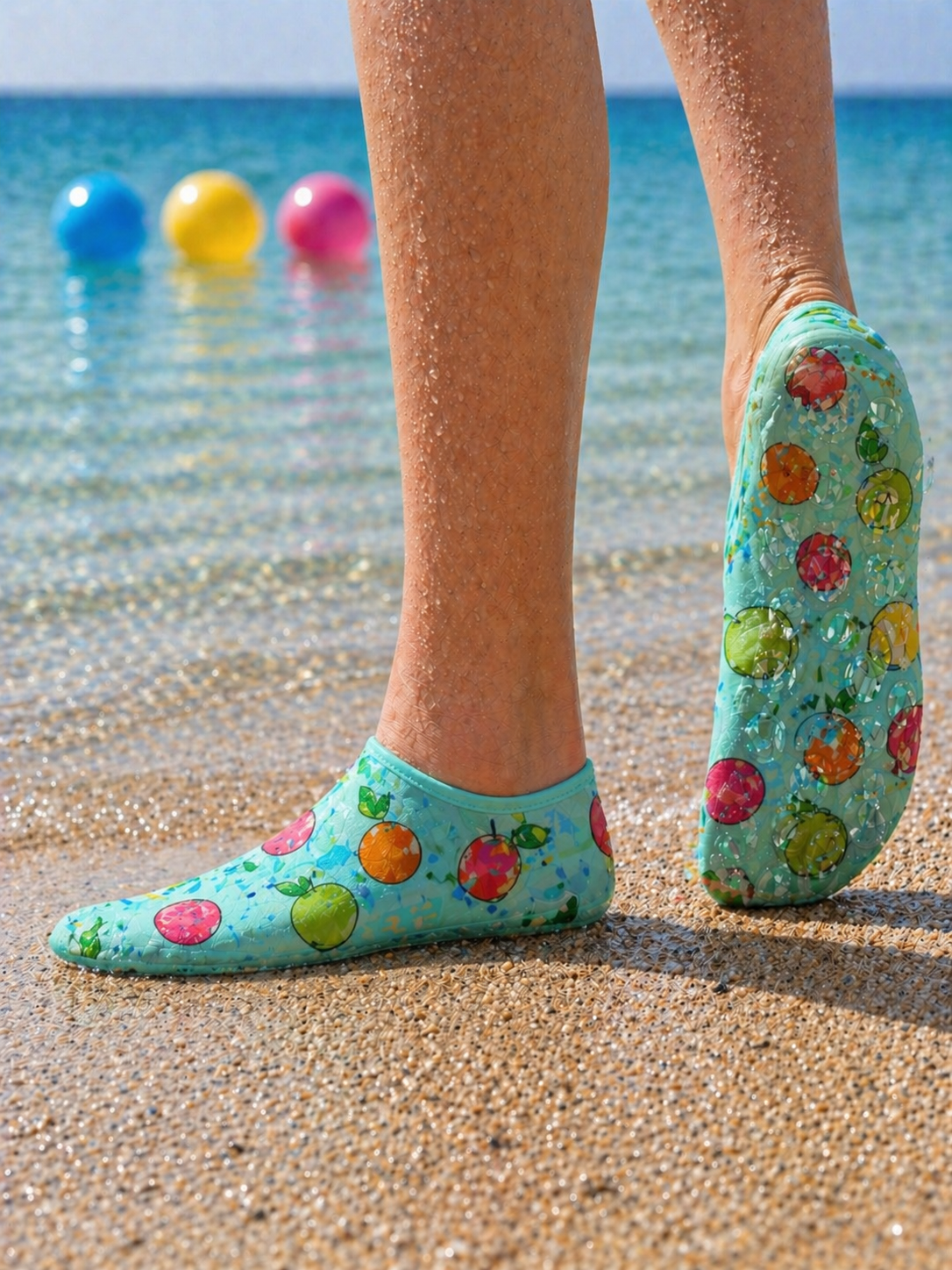 GrippToes Kaymaz Damla Tabanlı Havuz & Deniz Çorabı D1