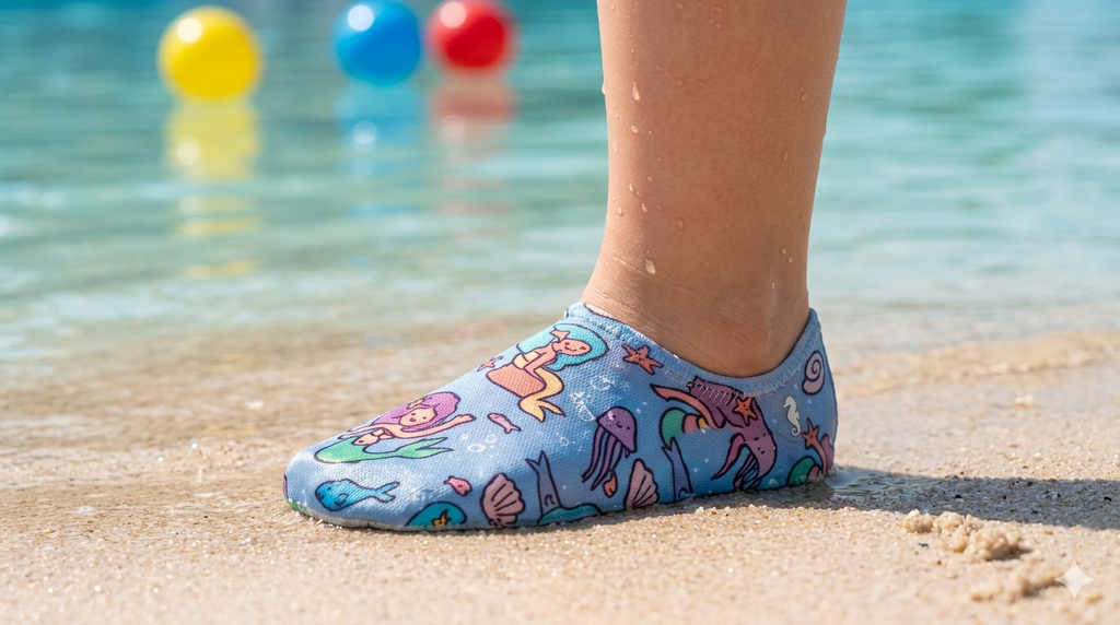 GrippToes Kaymaz Tabanlı Deniz & Havuz Çorabı E1
