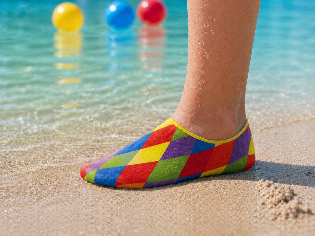 GrippToes Kaymaz Damla Tabanlı Havuz & Deniz Çorabı F1
