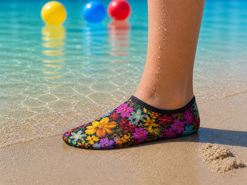 GrippToes Kaymaz Damla Tabanlı Havuz & Deniz Çorabı J1