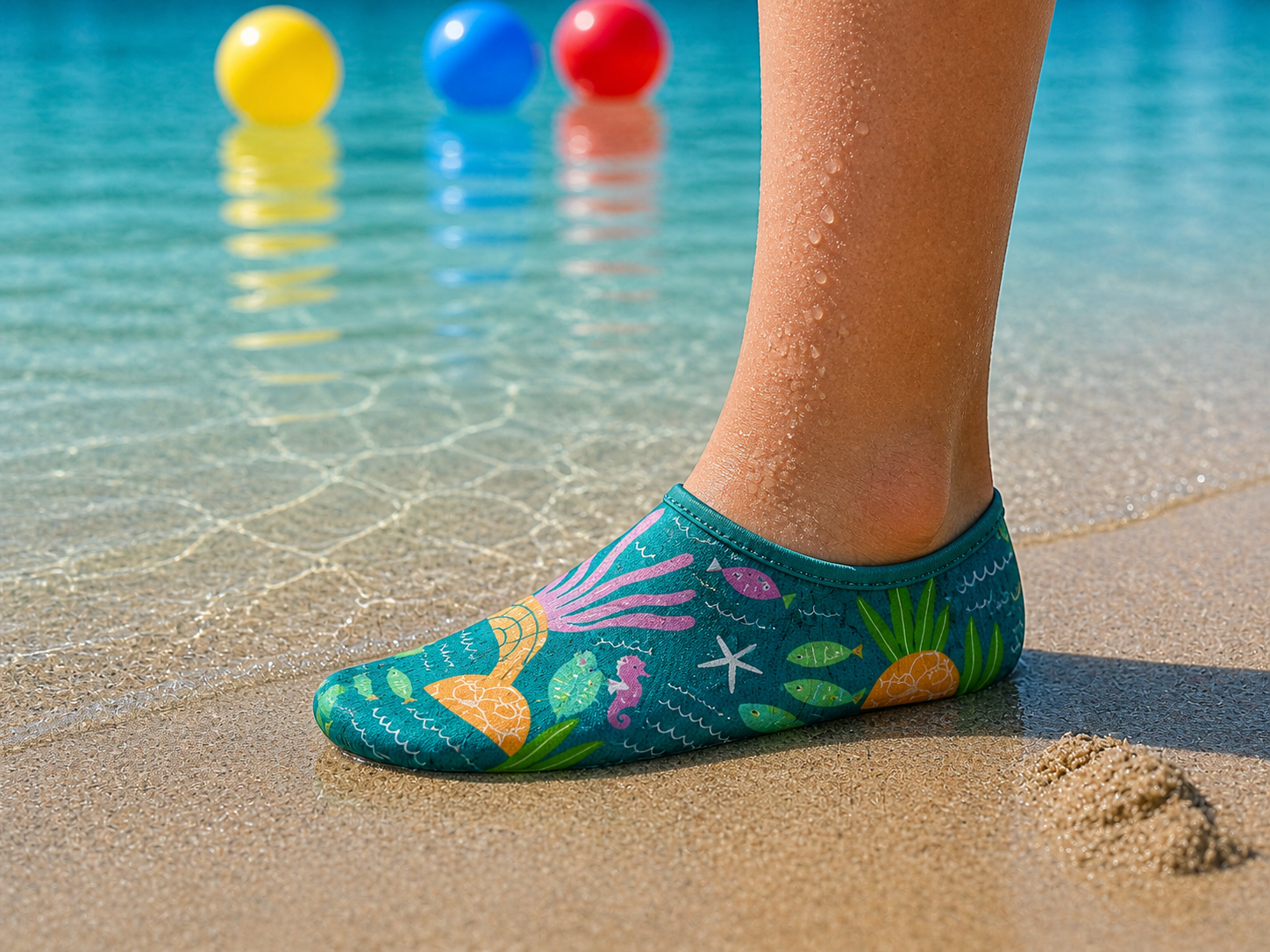 GrippToes Kaymaz Damla Tabanlı Havuz & Deniz Çorabı K1