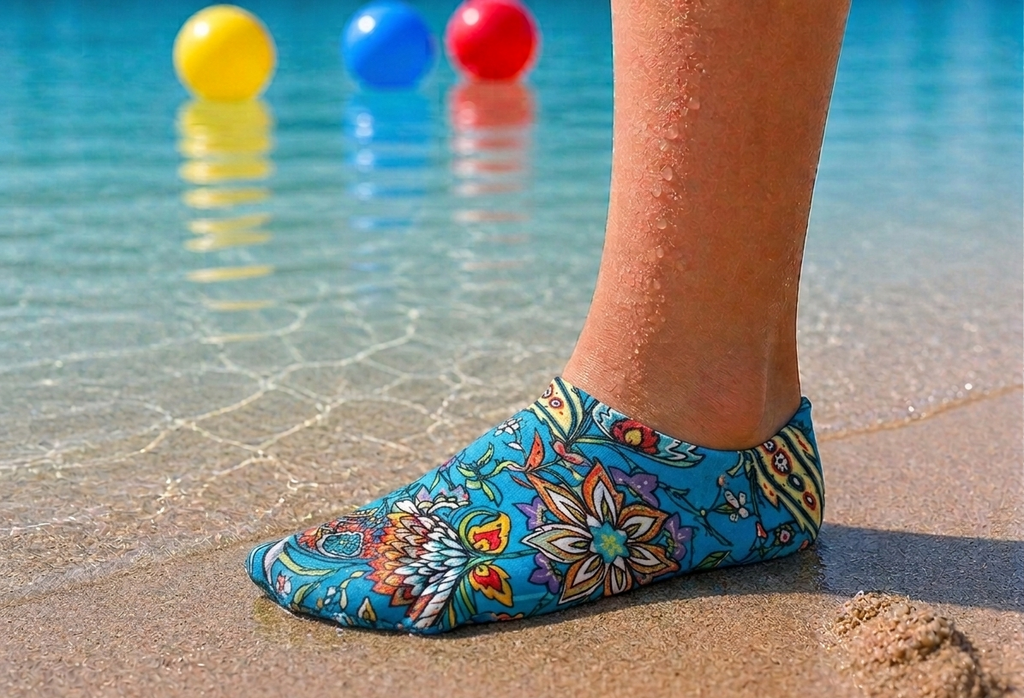 GrippToes Kaymaz Damla Tabanlı Havuz & Deniz Çorabı L1