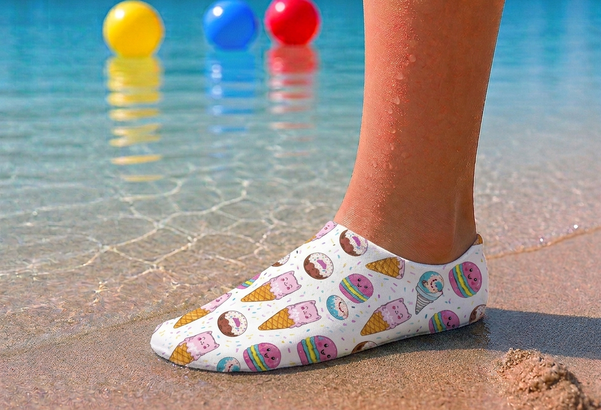 GrippToes Kaymaz Damla Tabanlı Havuz & Deniz Çorabı O1
