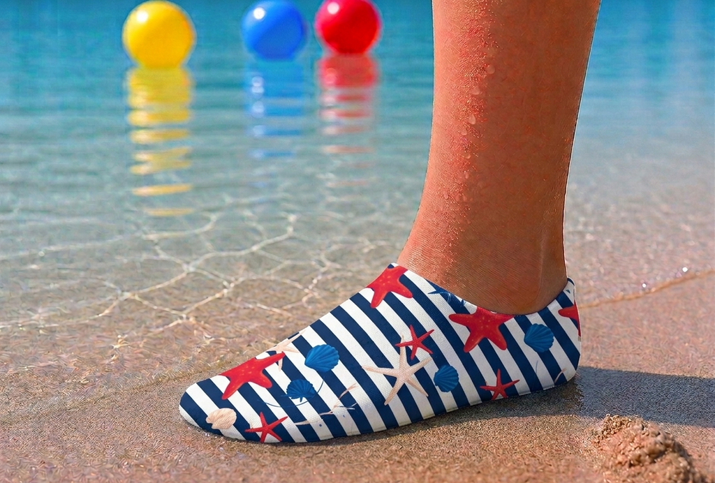 GrippToes Kaymaz Damla Tabanlı Havuz & Deniz Çorabı Ö1