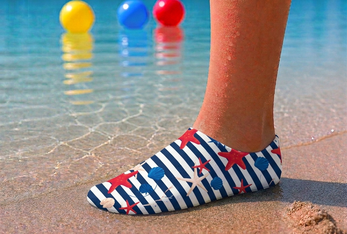 GrippToes Kaymaz Damla Tabanlı Havuz & Deniz Çorabı Ö1