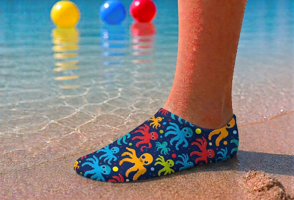 GrippToes Kaymaz Damla Tabanlı Havuz & Deniz Çorabı P1