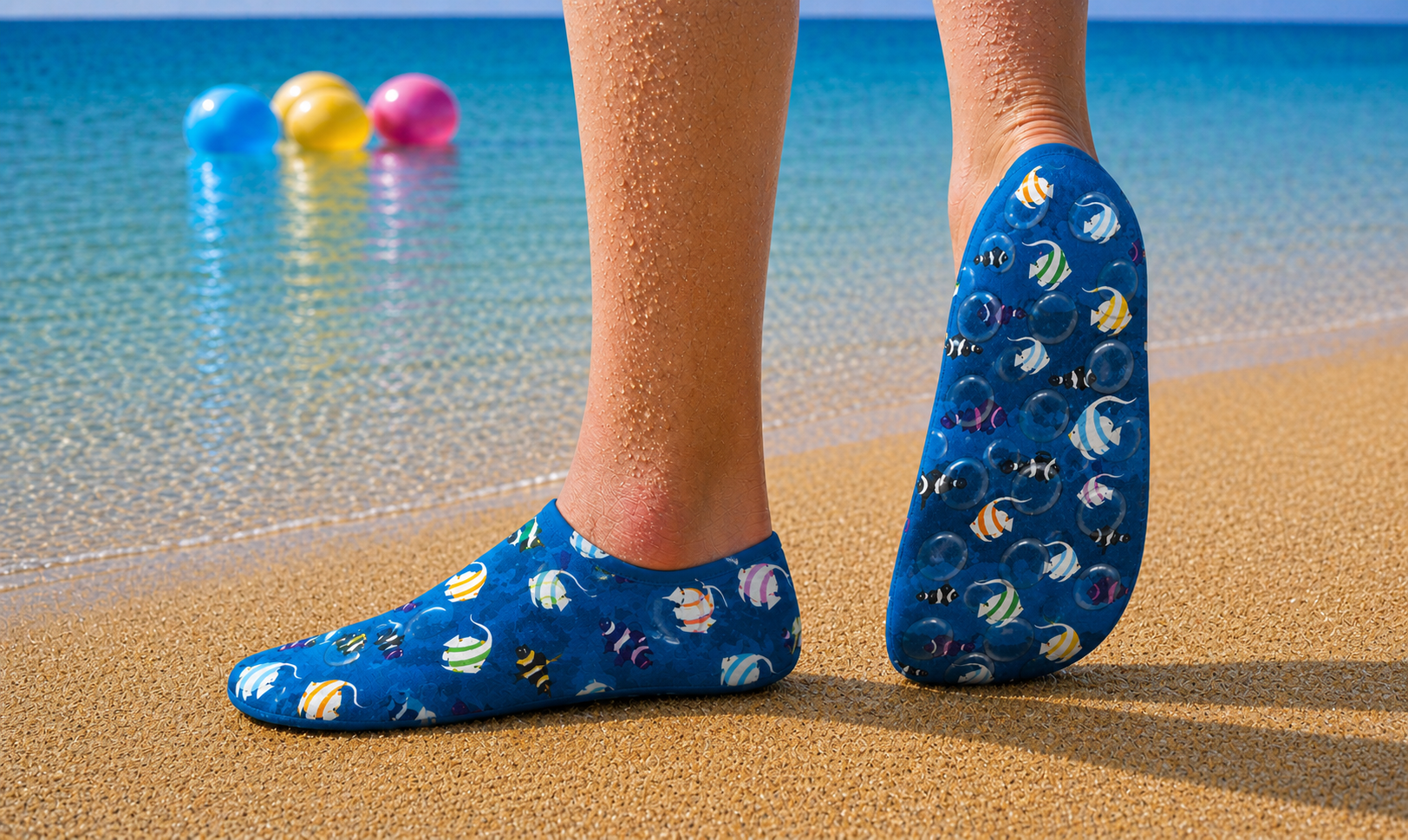 GrippToes Kaymaz Tabanlı Deniz & Havuz Çorabı R1