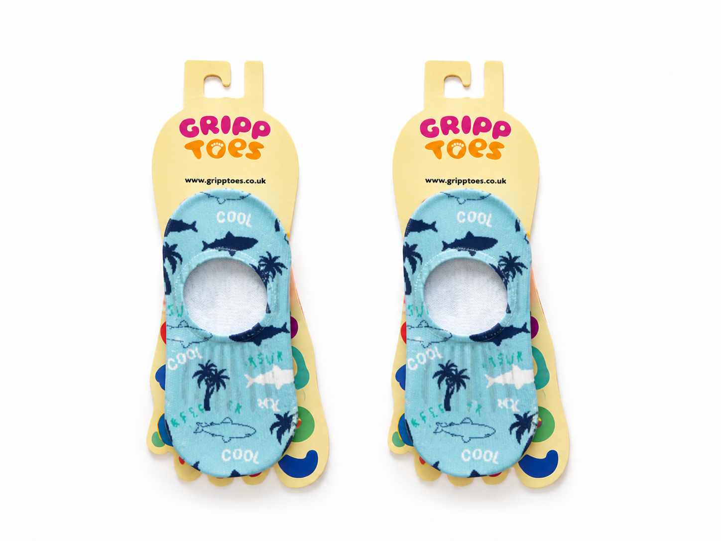 GrippToes Kaymaz Tabanlı Deniz & Havuz Çorabı Ü1