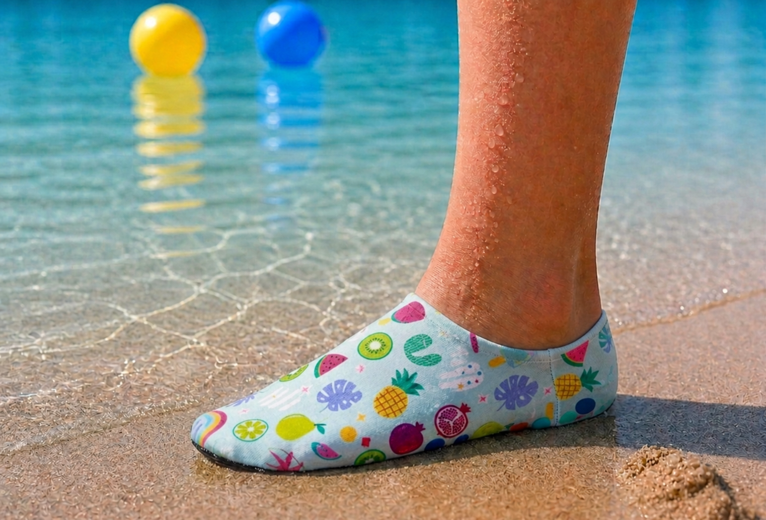 GrippToes Kaymaz Tabanlı Deniz & Havuz Çorabı V1
