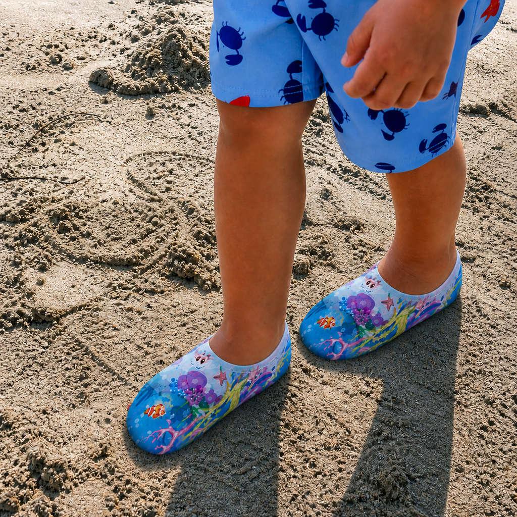 GrippToes Kaymaz Tabanlı Deniz & Havuz Çorabı X1