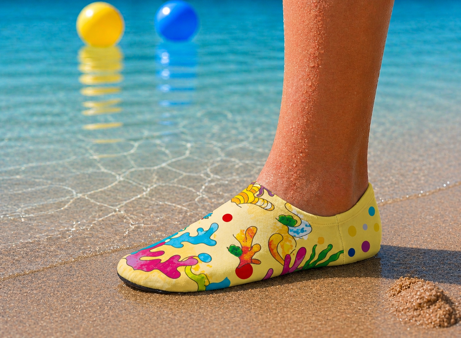 GrippToes Kaymaz Tabanlı Deniz & Havuz Çorabı Y1